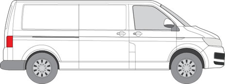 VW Transporter T6 Van Racking (2015+ LWB (L2) - Low Roof (H1))
